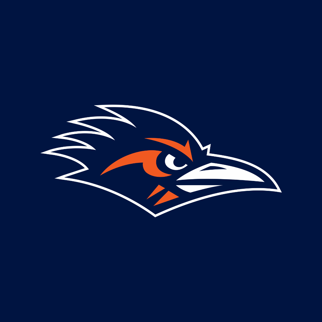 Roadrunner Head logo on blue background